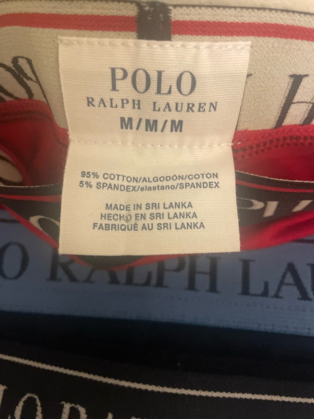 NWOT Men’s 5 Pcs Polo Ralph Lauren Logo Waistband Briefs Bundle Size Md - Picture 8 of 9